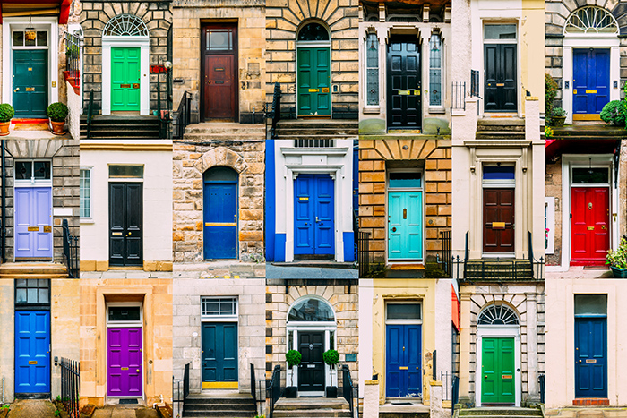 a variety of different doors