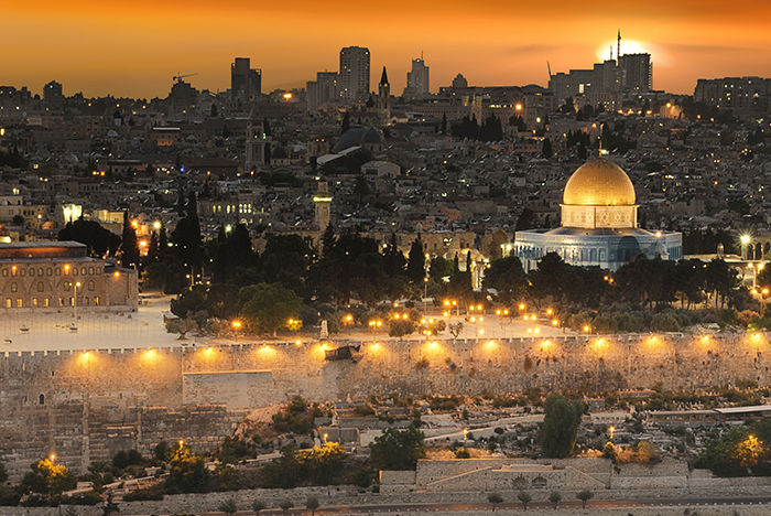 Jerusalem at sunset