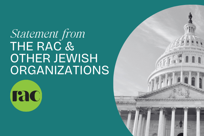 statement from RAC other jewish org - congress