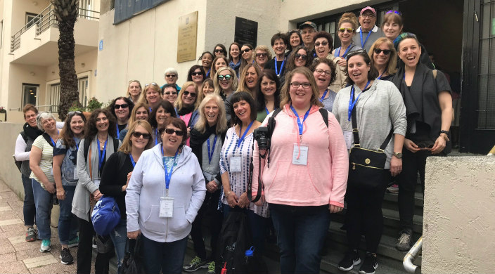 Group photo of early childhood educators in Israel