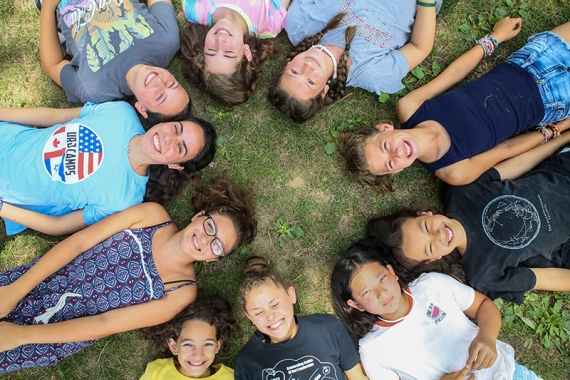 Kids at URJ Eisner Camp