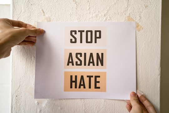 stop asian hate sign