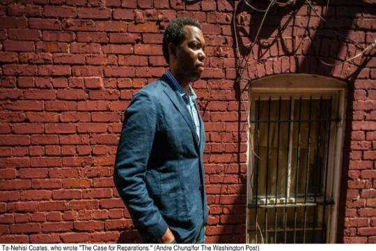   Photo by Andre Chungfor The Washington Post of TaNehisi Coates who wrote The Case for Reparations