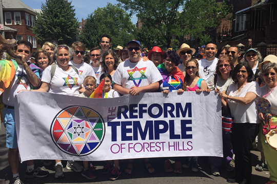 Reform Temple of Forest Hills at Pride March