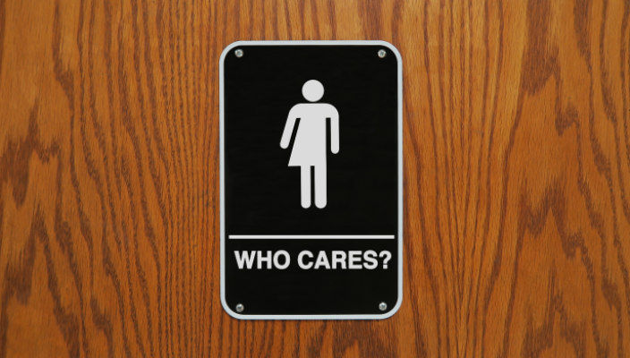 Transgender restroom sign
